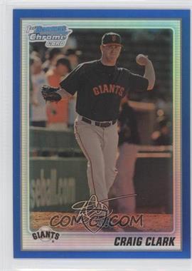 2010 Bowman Chrome - Prospects - Blue Refractor #BCP111 - Craig Clark /150