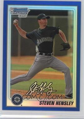 2010 Bowman Chrome - Prospects - Blue Refractor #BCP114 - Steven Hensley /150