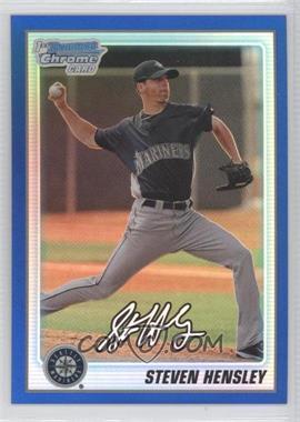 2010 Bowman Chrome - Prospects - Blue Refractor #BCP114 - Steven Hensley /150