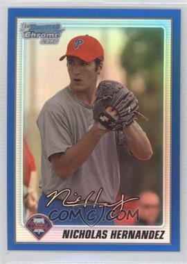 2010 Bowman Chrome - Prospects - Blue Refractor #BCP123 - Nicholas Hernandez /150