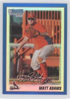 2010 Bowman Chrome - Prospects - Blue Refractor #BCP14 - Matt Adams /250