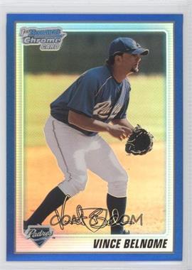 2010 Bowman Chrome - Prospects - Blue Refractor #BCP150 - Vince Belnome /150