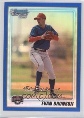 2010 Bowman Chrome - Prospects - Blue Refractor #BCP162 - Evan Bronson /150