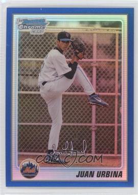 2010 Bowman Chrome - Prospects - Blue Refractor #BCP220 - Juan Urbina /150