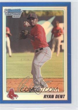 2010 Bowman Chrome - Prospects - Blue Refractor #BCP30 - Ryan Dent /250