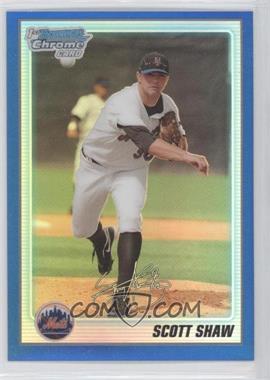 2010 Bowman Chrome - Prospects - Blue Refractor #BCP34 - Scott Shaw /250