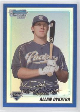 2010 Bowman Chrome - Prospects - Blue Refractor #BCP44 - Allan Dykstra /250