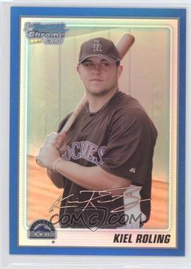 2010 Bowman Chrome - Prospects - Blue Refractor #BCP63 - Kiel Roling /250