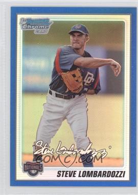 2010 Bowman Chrome - Prospects - Blue Refractor #BCP77 - Steve Lombardozzi /250