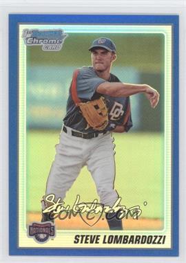 2010 Bowman Chrome - Prospects - Blue Refractor #BCP77 - Steve Lombardozzi /250