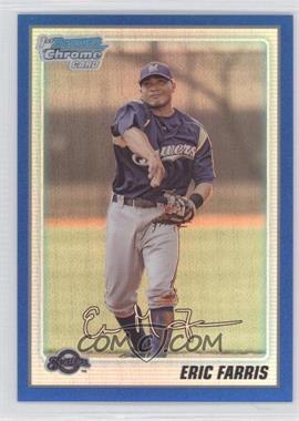 2010 Bowman Chrome - Prospects - Blue Refractor #BCP79 - Eric Farris /250