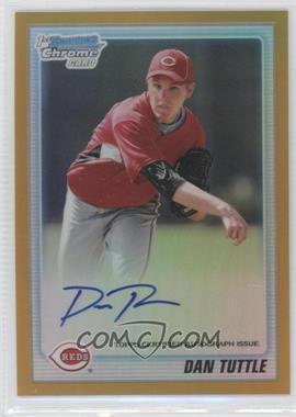 2010 Bowman Chrome - Prospects - Gold Refractor Autographs #BCP193 - Dan Tuttle /50