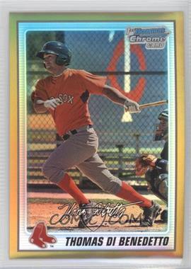 2010 Bowman Chrome - Prospects - Gold Refractor #BCP144 - Thomas Di Benedetto /50