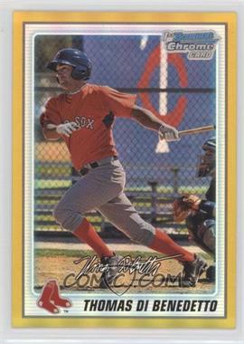 2010 Bowman Chrome - Prospects - Gold Refractor #BCP144 - Thomas Di Benedetto /50