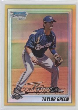 2010 Bowman Chrome - Prospects - Gold Refractor #BCP158 - Taylor Green /50
