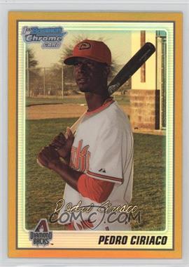 2010 Bowman Chrome - Prospects - Gold Refractor #BCP18 - Pedro Ciriaco /50