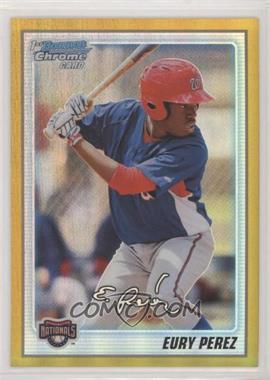 2010 Bowman Chrome - Prospects - Gold Refractor #BCP185 - Eury Perez /50