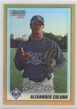 2010 Bowman Chrome - Prospects - Gold Refractor #BCP43 - Alexander Colome /50