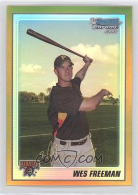 2010 Bowman Chrome - Prospects - Gold Refractor #BCP64 - Wes Freeman /50