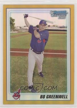 2010 Bowman Chrome - Prospects - Gold Refractor #BCP71 - Bo Greenwell /50 [EX to NM]