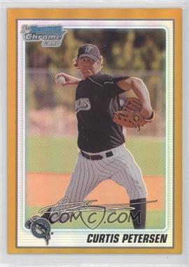 2010 Bowman Chrome - Prospects - Gold Refractor #BCP78 - Curtis Petersen /50 [EX to NM]
