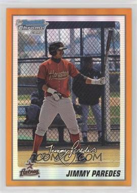 2010 Bowman Chrome - Prospects - Orange Refractor #BCP138 - Jimmy Paredes /25