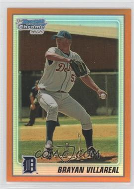 2010 Bowman Chrome - Prospects - Orange Refractor #BCP147 - Brayan Villarreal /25