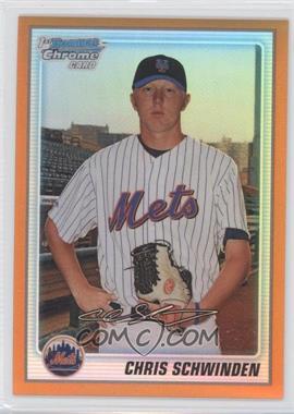 2010 Bowman Chrome - Prospects - Orange Refractor #BCP166 - Chris Schwinden /25