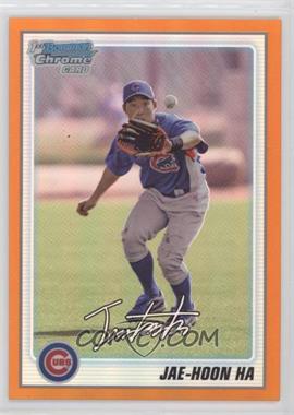 2010 Bowman Chrome - Prospects - Orange Refractor #BCP85 - Jae-Hoon Ha /25