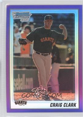 2010 Bowman Chrome - Prospects - Purple Refractor #BCP111 - Craig Clark /899