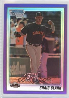 2010 Bowman Chrome - Prospects - Purple Refractor #BCP111 - Craig Clark /899