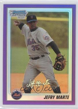 2010 Bowman Chrome - Prospects - Purple Refractor #BCP112 - Jefry Marte /899