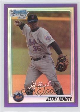 2010 Bowman Chrome - Prospects - Purple Refractor #BCP112 - Jefry Marte /899