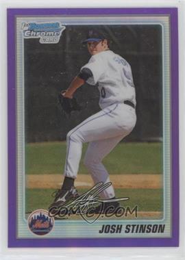 2010 Bowman Chrome - Prospects - Purple Refractor #BCP153 - Josh Stinson /899