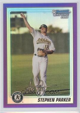 2010 Bowman Chrome - Prospects - Purple Refractor #BCP177 - Stephen Parker /899