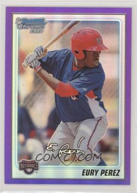 2010 Bowman Chrome - Prospects - Purple Refractor #BCP185 - Eury Perez /899 [EX to NM]