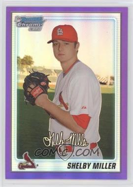 2010 Bowman Chrome - Prospects - Purple Refractor #BCP204 - Shelby Miller /899 [EX to NM]