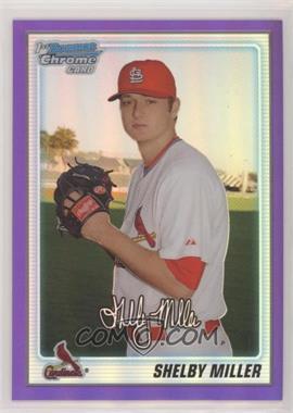 2010 Bowman Chrome - Prospects - Purple Refractor #BCP204 - Shelby Miller /899 [EX to NM]