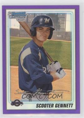 2010 Bowman Chrome - Prospects - Purple Refractor #BCP206 - Scooter Gennett /899