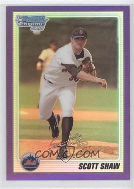 2010 Bowman Chrome - Prospects - Purple Refractor #BCP34 - Scott Shaw /999