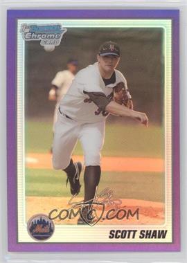 2010 Bowman Chrome - Prospects - Purple Refractor #BCP34 - Scott Shaw /999