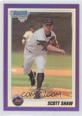 2010 Bowman Chrome - Prospects - Purple Refractor #BCP34 - Scott Shaw /999