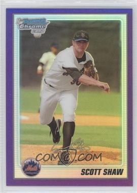 2010 Bowman Chrome - Prospects - Purple Refractor #BCP34 - Scott Shaw /999