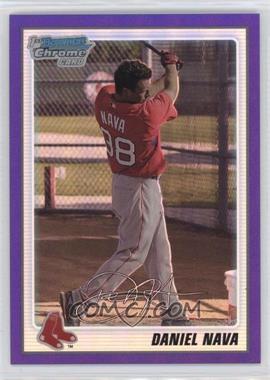 2010 Bowman Chrome - Prospects - Purple Refractor #BCP47 - Daniel Nava /999