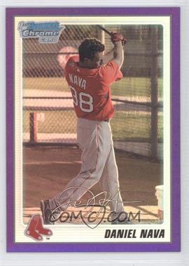 2010 Bowman Chrome - Prospects - Purple Refractor #BCP47 - Daniel Nava /999