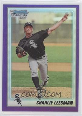 2010 Bowman Chrome - Prospects - Purple Refractor #BCP54 - Charlie Leesman /999