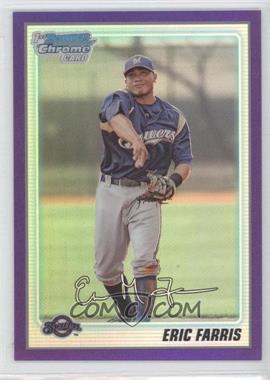 2010 Bowman Chrome - Prospects - Purple Refractor #BCP79 - Eric Farris /999