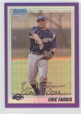 2010 Bowman Chrome - Prospects - Purple Refractor #BCP79 - Eric Farris /999