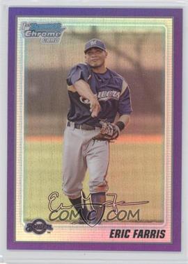 2010 Bowman Chrome - Prospects - Purple Refractor #BCP79 - Eric Farris /999