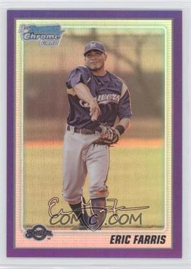 2010 Bowman Chrome - Prospects - Purple Refractor #BCP79 - Eric Farris /999